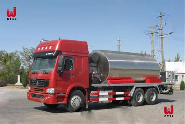 Construção de estradas de Asphalt Distributor Truck Sprayer 6x4 do Euro 4