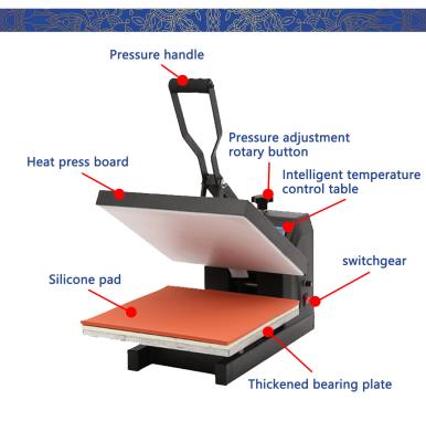 Professional Printing 38×38cm Heat Press Machines 0-299C Temperature Range