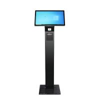 15.6 21.5 32 pouces Kiosque de commande personnelle Publicité Kiosque à écran tactile Windows 10 Kiosque d'information à écran tactile Kiosque de billetterie en libre-service Avec imprimante thermique et scanner de code QR