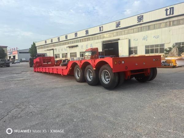Detachable Gooseneck Low Flatbed Semi Trailer with and ABS Anti-lock Braking System