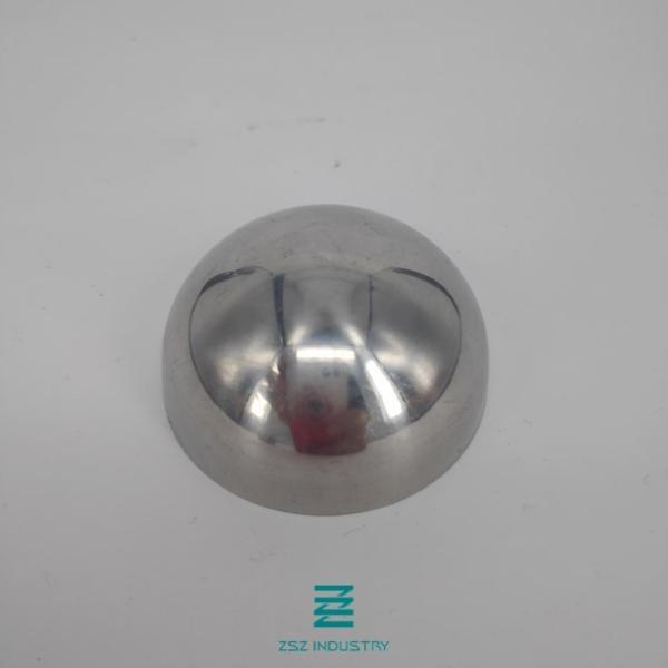 42.4mm Half Ball Shaped Handrail End Caps For Construction And Decoration