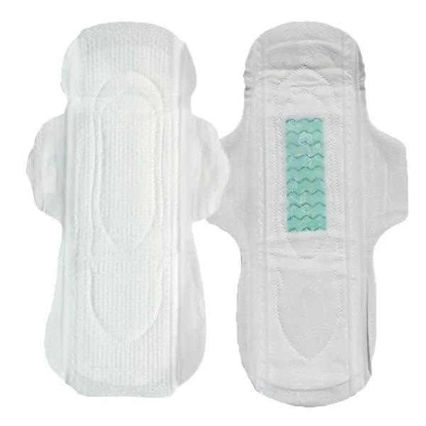 O guardanapo sanitário das mulheres naturais do aníon acolchoa o algodão macio descartável confortável