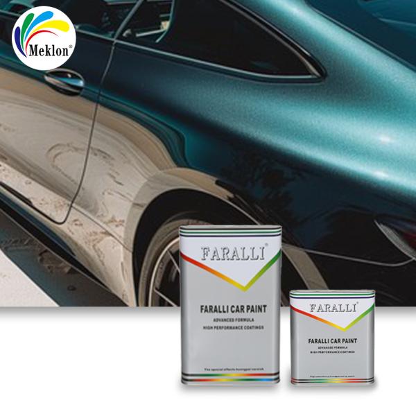 High Gloss Liquid White Pearl Refinish Metallic Purple Car Paint Car Paint 2K Solid Color Coating Basecoat Car Paint