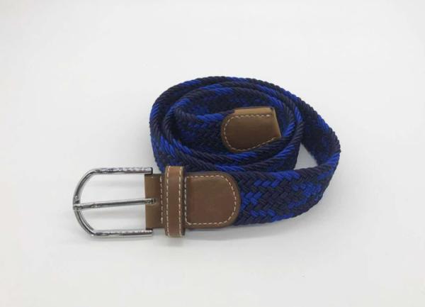 3.5cm Width Mens Woven Elastic Belt For Work Shorts Pants