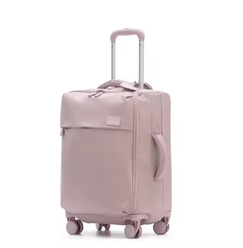 2025 Luxury Lightweight Nylon 18-Inch Large Capacity Waterproof Luggage Case Swivel Spinner Mainly Fabric Versatile Suitcase