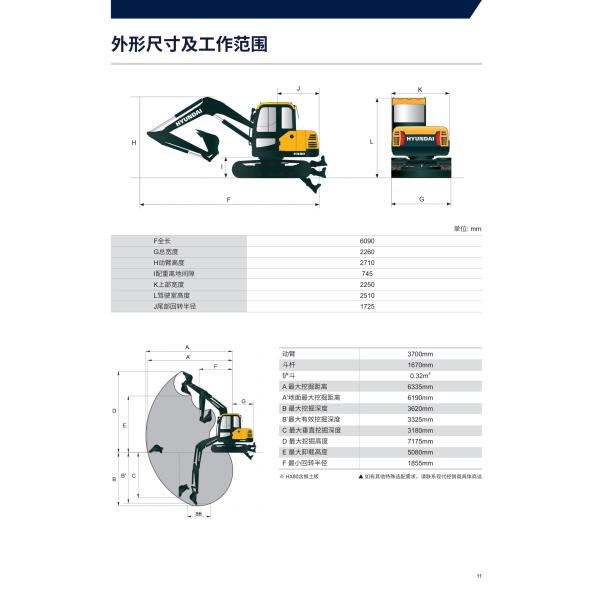 Brand New Korea Hyundai Excavator HX80 Jindongyu Machinery