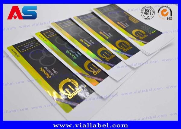 Impressão adesiva forte do filme CMYK do laser do ANIMAL DE ESTIMAÇÃO de 10ml Vial Labels para a farmácia