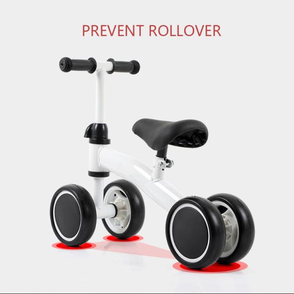 Four-Wheel Balance Bike Scooter for Young Children Easy to Learn Walking NO Footrest