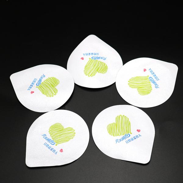 Heat Sealing Precut Aluminum Foil Lid For PP Cup 84mm Top Size