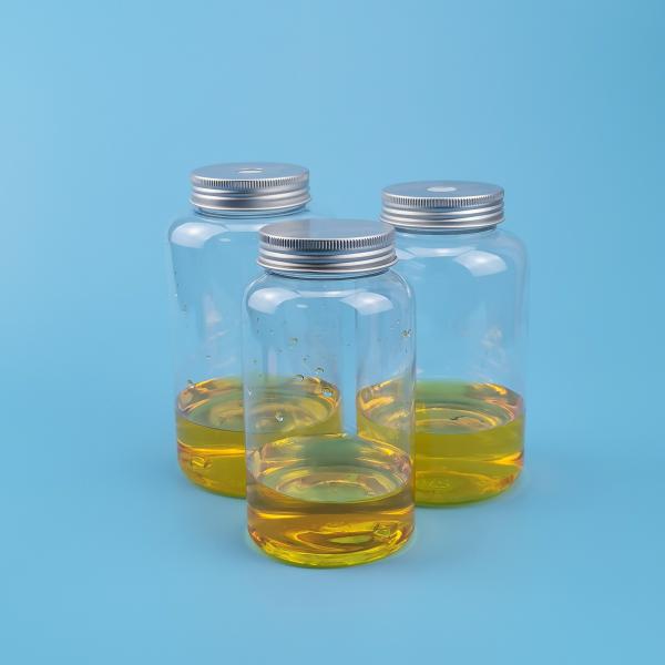 500ml 17oz Milk Tea PET Plastic Beverage Jar With PP Screw Cap