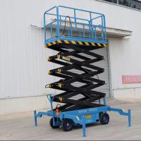 Ascenseur portable à ciseaux mini 500 kg Ascenseur à ciseaux aériens 6 m Hauteur de travail
