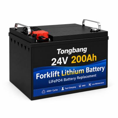 24V 200Ah LiFePO4 Forklift Battery for Warehouse Equipment Lithium Battery Pack