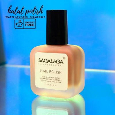 Polissage pour ongles à base d'eau de marque privée non toxique Perméable pour les enfants Peel off Respirant Halal Organique Respirant et Perméable