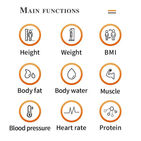 10,2» масштабов веса высоты тела кровяного давления Bmi машины анализа состава тела