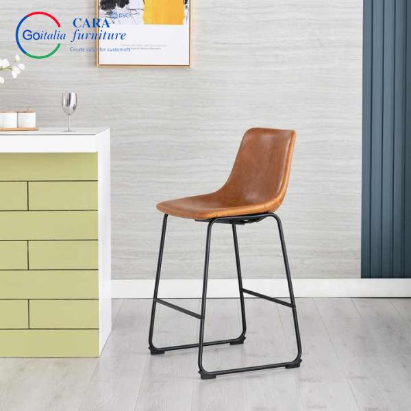 Home Furniture Kitchen Counter Swivel Bar Stool Leather Chairs For Living Room