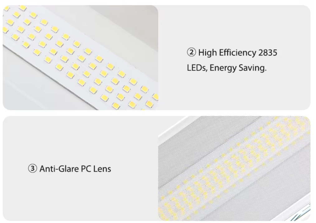 Anti-glare foldable LED linear mining lamp for warehouse and factory lighting
