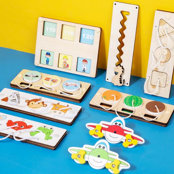 DIY Montessori Matching Sensory Activity Board Early Education Kid Learning