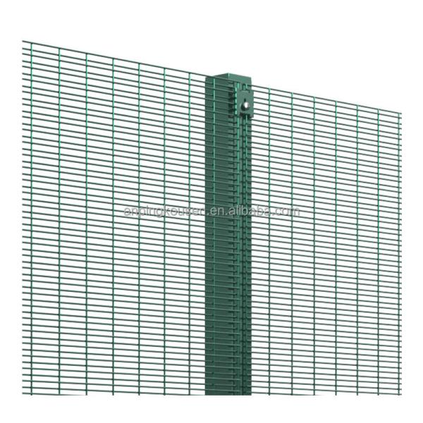 Galvanized PVC Coated 358 Clear Welded Wire Mesh Anti Climb Privacy Fence in South Africa