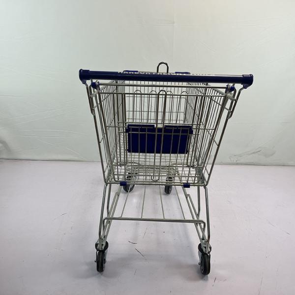 Q195 Steel 125L Asian Supermarket Metal Storage Shopping Trolley SGS Certificate