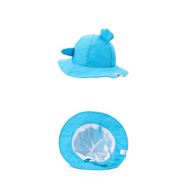 Wide Brim Blue Cartoon Bucket Hat UPF 50+ SGS UPF Certificate