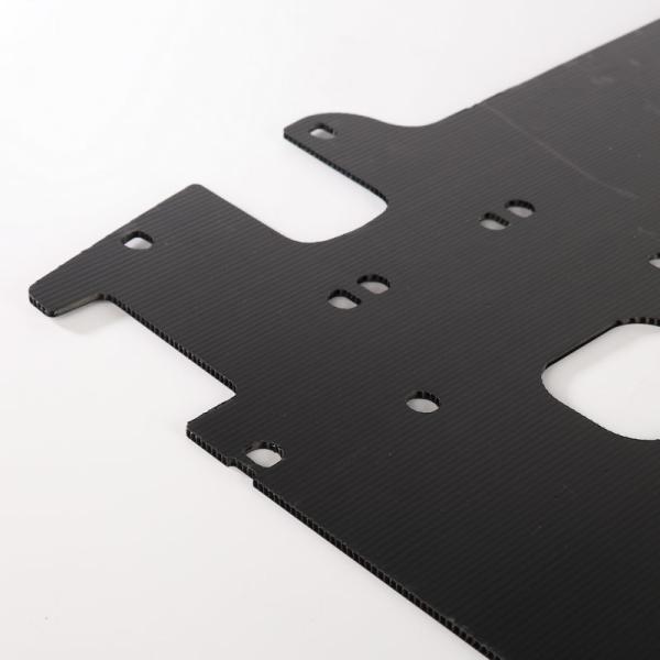 2mm - 12mm Black Corrugated Plastic Sheet Customized PP Plastic Board