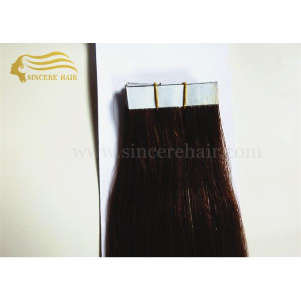 22 Inch Dark Brown Colour Double Drawn Glue Tape In Remy Human Hair Extensions for sale 22 Inch Dark Brown Colour Double Drawn Glue Tape In Remy Human Hair Extensions for sale