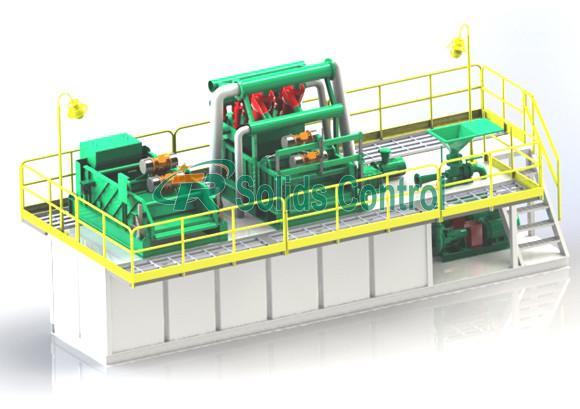 Operação fácil de poupança de energia ISO9001 do sistema da lama de perfuração da estrutura compacta