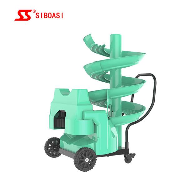 15 Balls Capacity Siboasi Football Machine Launcher Trim Horizontal Functions