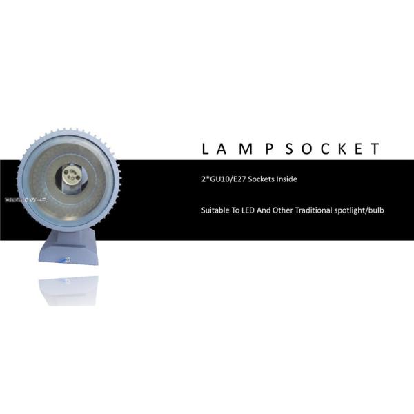 Dual Heads LED Up And Down Exterior Wall Lights , LED Cylinder Wall Sconce IP 65
