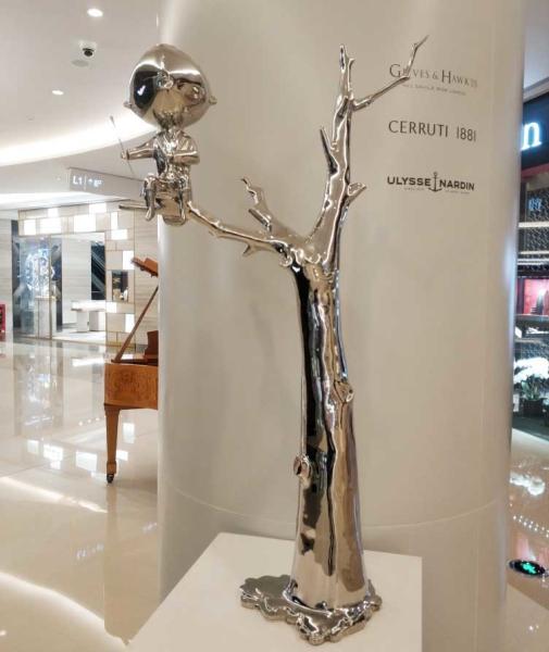 O espelho de Art Indoor Ornaments Sculptures Forging do metal lustrou