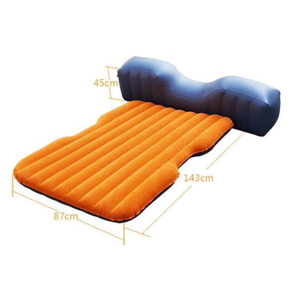 Christmas Gift Inflatable Single Airbed Mattress Multifunctional Flocked Backseat Air Bed for Car truck