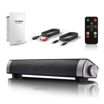 USB Inputs 2.0CH Portable Bluetooth Soundbar TV PC Phone Tablet Laptop
