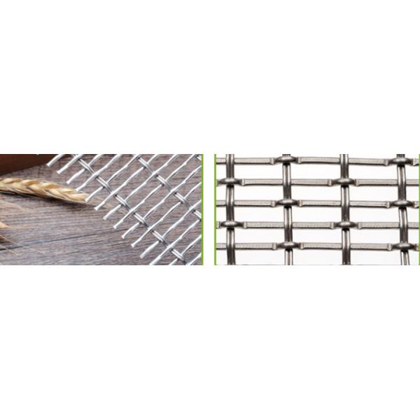 Сплетенный тип гофрировал длину экрана сетки 6meter металла 0.8mm декоративную