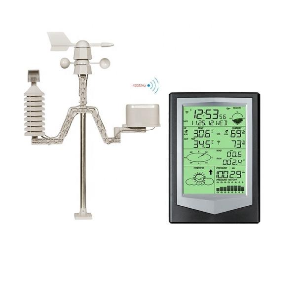 Temperature Sensor Rain Gauge Weather Station For Indoor And Outdoor -40 To 60 ° C Range
