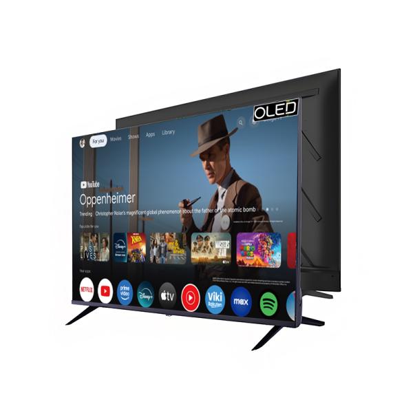 Smart 4K 50 Inch Google QLED TV FHD Resolution Frame Style TV High Brightness