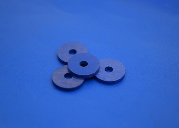 Blue Zro2 Zirconia Ceramic Parts , High Electric Pressure Washer Insulation Spacer