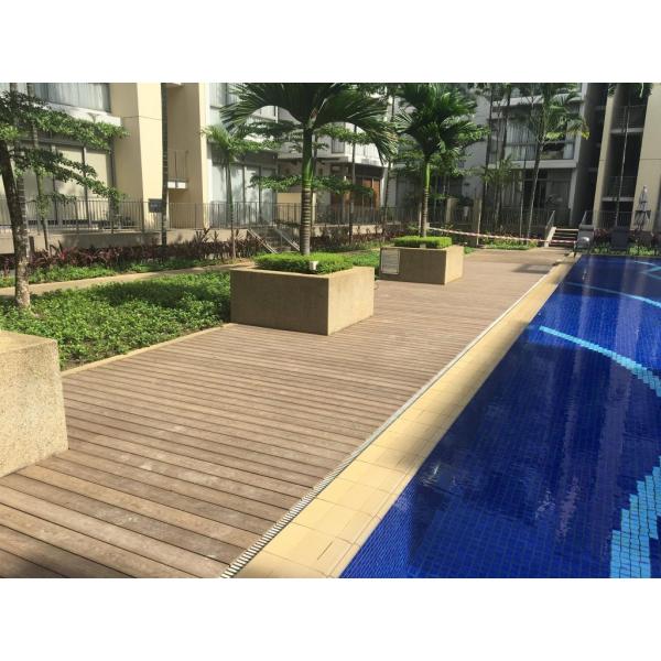 Weather Resistant Outdoor Patio Composite Decking 140mm X 25mm