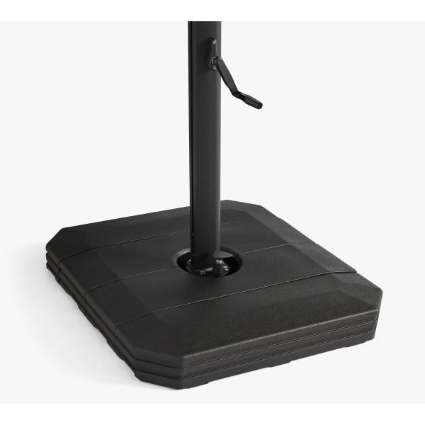Waterproof Outdoor Umbrella AJUNION Large Size Aluminum Cantilever Umbrella with Base