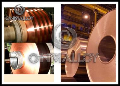 Tira de cobre pura 0.2mm x 250mm dos comutadores macios puros de superfície brilhantes dos metais 99.90%
