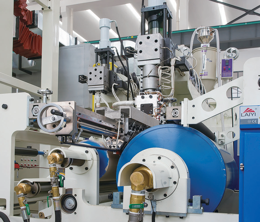 Multi Functional Industrial Flexible Packaging Tandem Co-extrusion Laminating Machine