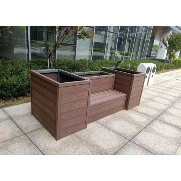 Recyclable Coextrusion WPC Fence Easy Installation Stain Resistant