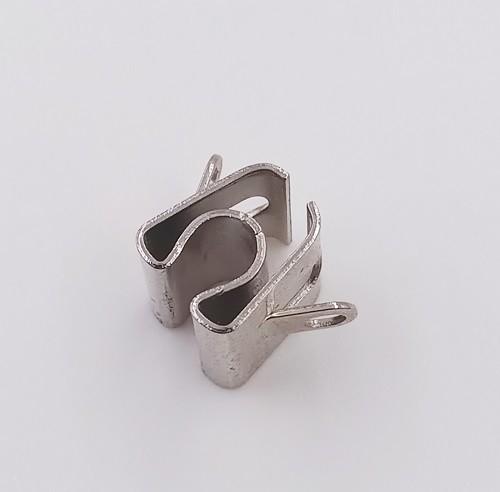 Custom Stainless Steel Metal Stamping Parts Clip Nickel Plated RoHS Certification