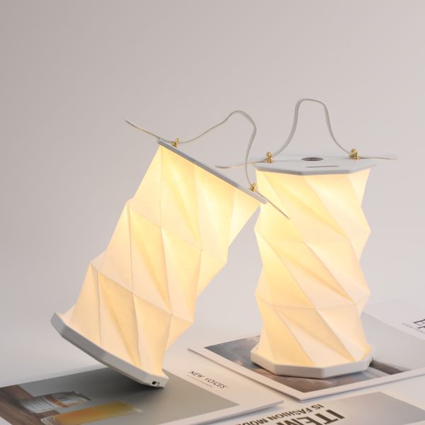 RoHS Table Recycled Rotating Paper Lamp Paper ABS Type C Business Gift 700mah
