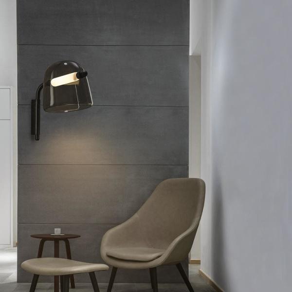 Bedroom Simple Post Modern Wall Light Nordic Creative Glass Wall Lamp