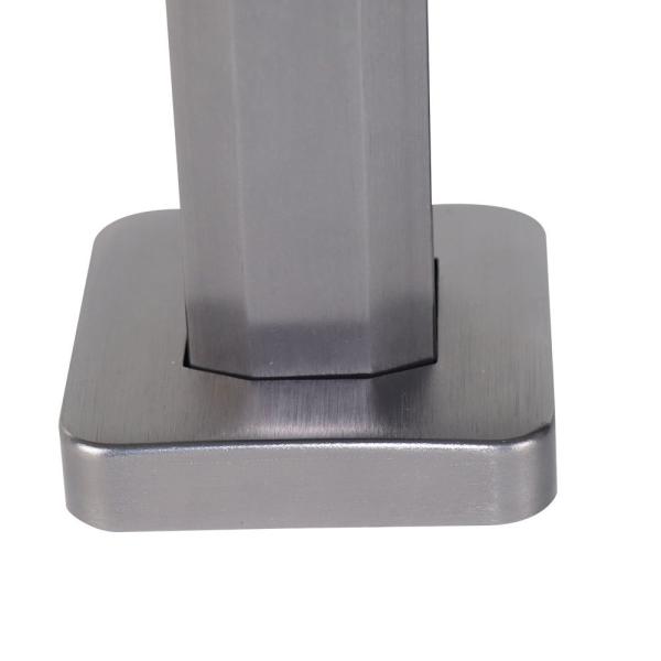 Glass Balcony Floor Standing Pool Railing Support for Swimming Pool Simple Design