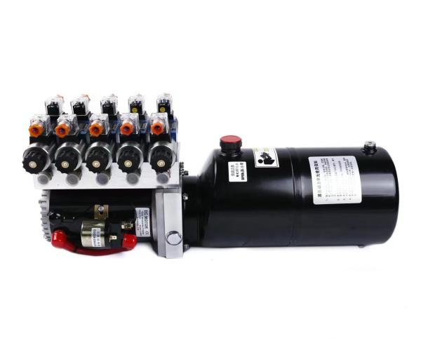 2200PSI Hydraulic Station 24 Volt Hydraulic Power Pack With 8 Quart Fuel Tank