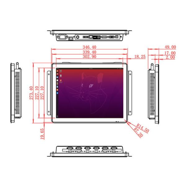 15-Inch Linux Industrial Console for Building Automation, Manufacturing Data Displays, Exhibition Booths, and Traffic Systems