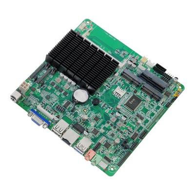 Sans ventilateur J1900 Industrial Mini Itx Embedded X86 Lvds Kiosk DC Mini PC carte mère