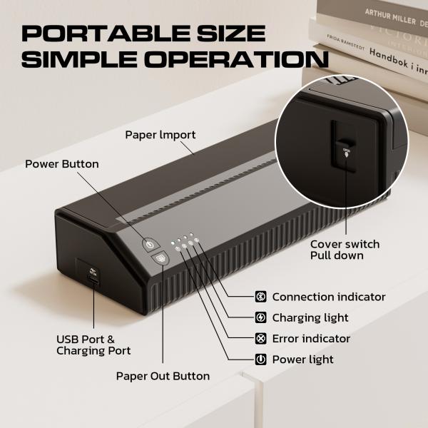 App Control Tattoo Transfer Machine 2500mAh 203dpi Thermal Copier Tattoo