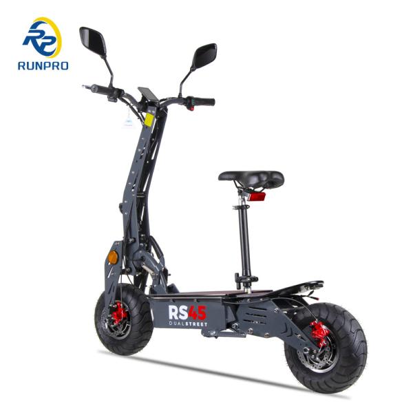 Cores personalizadas 2000W 48V Scooter elétrico adulto com assento e bateria removível 20ah